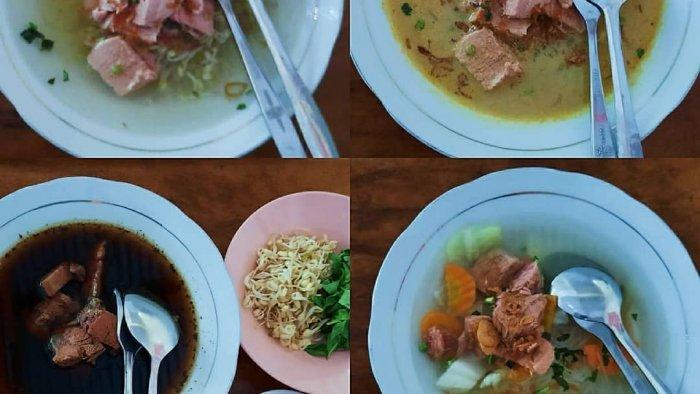 Sejumlah menu Rumah Makan Pak Die Solo Balapan, dekat dengan Stasiun Solo Balapan.