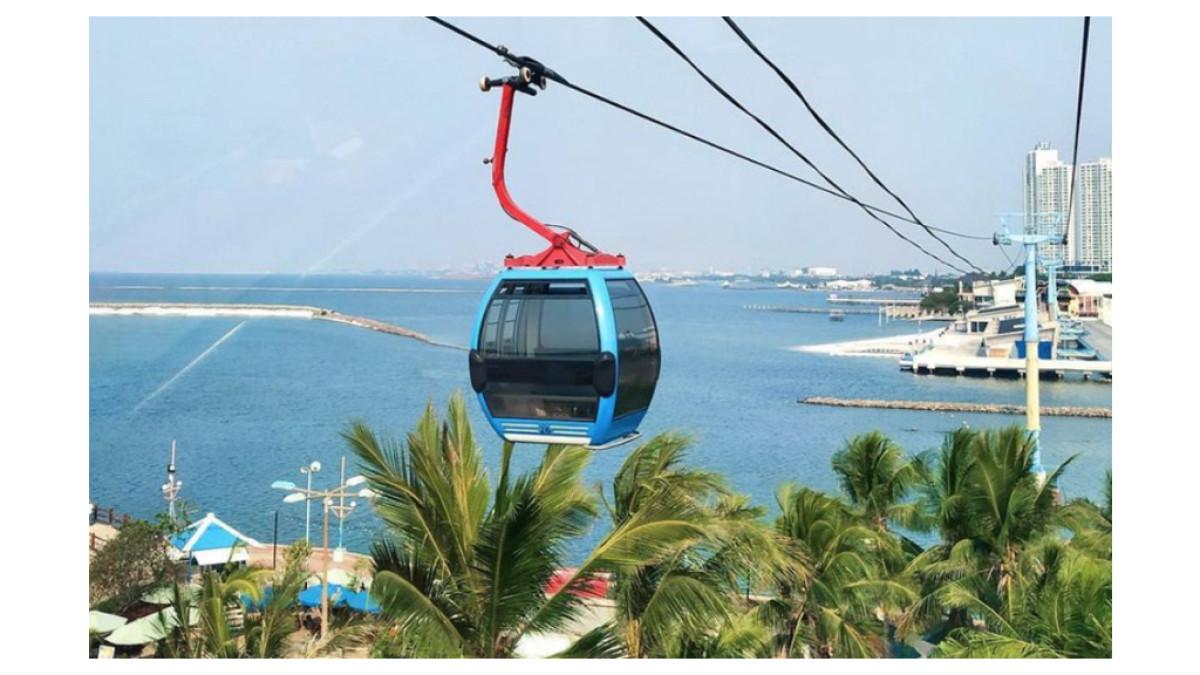 Gondola Ancol, wisata dan wahana seru Jakarta Utara.