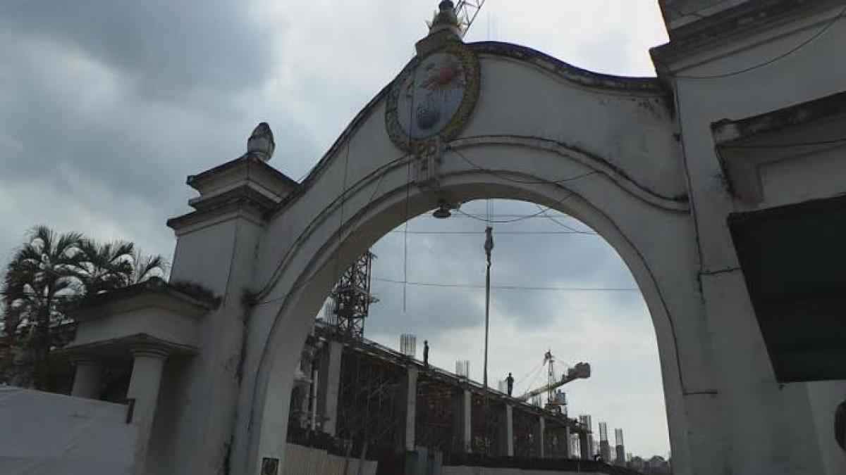 Ilustrasi Gapura Klewer Milik Keraton Solo pada Masa Pembangunan 2016.