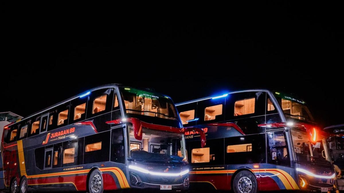 Juragan 99 Trans perkuat layanan premium dengan 2 bus double decker 19 seat pertama di Indonesia, siap melayani perjalanan nyaman awal tahun 2026