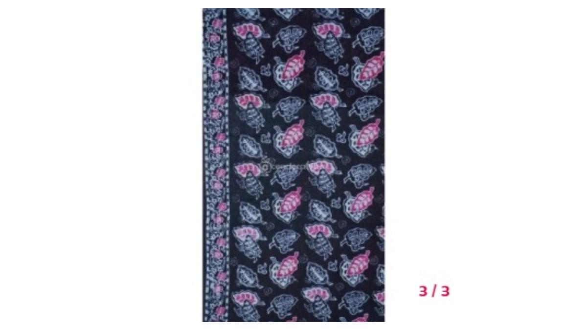 Kain Batik Cap Motif Daun Bahan Katun Paris dari Batik Wildan