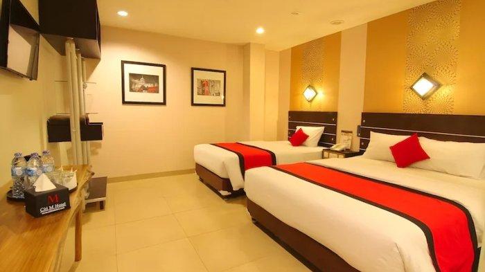 Kamar penginapan di Citi M Hotel Jakarta.