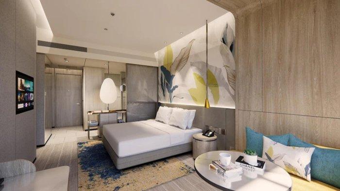 Kamar penginapan di Voco by IHG Bandung, Jawa Barat.