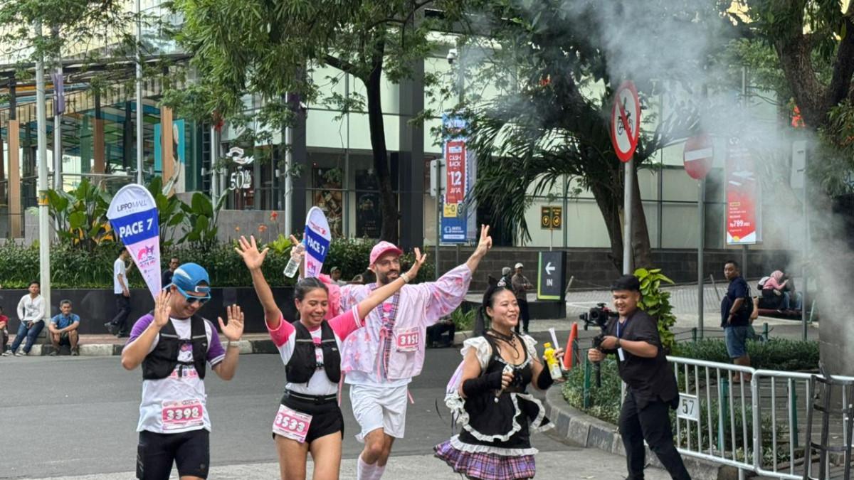 Medali eksklusif My Melody & Kuromi Bestie Run menanti peserta di garis finish.