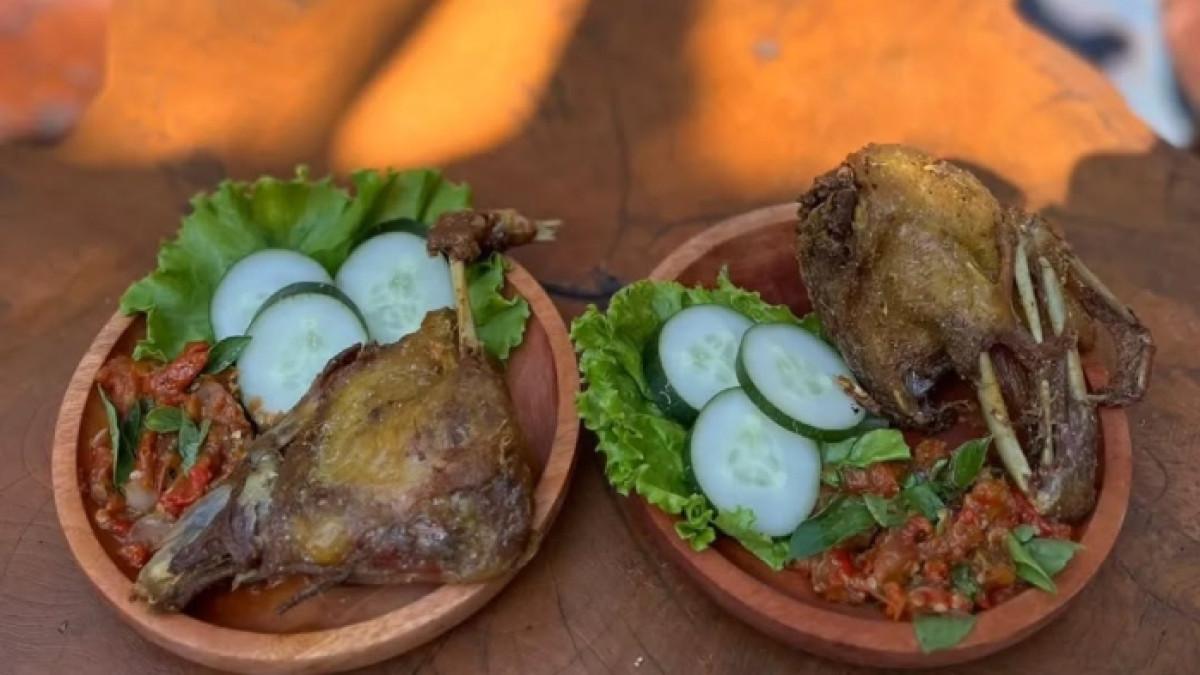 Menu bebek goreng di Alas Cafe, tempat makan malam enak di Ngawi, Jawa Timur.