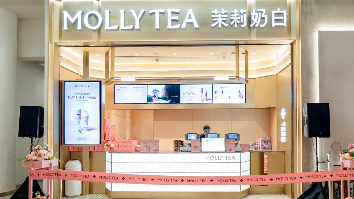 Molly Tea resmi membuka dua gerai pertamanya di Tanah Air.