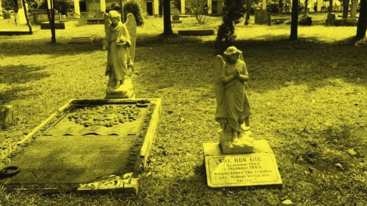 Nisan Soe Hok Gie di Museum Taman Prasasti, Gambir, Jakarta Pusat