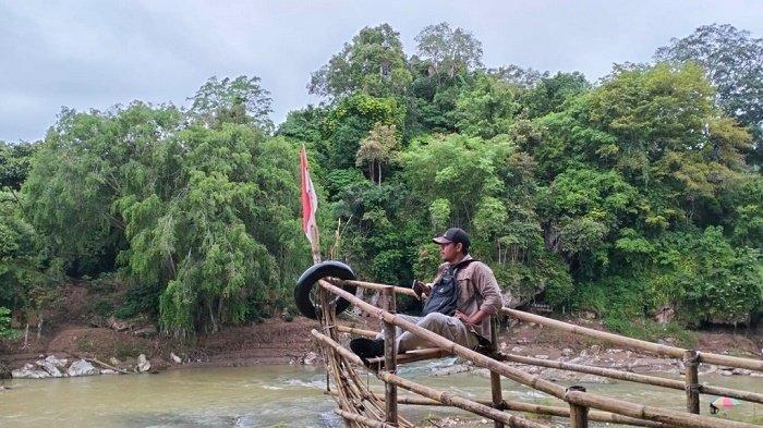 Suasana di pusat wisata Pagat Batu Banawa, Hulu Sungai Tengah, Kalimantan Selatan.