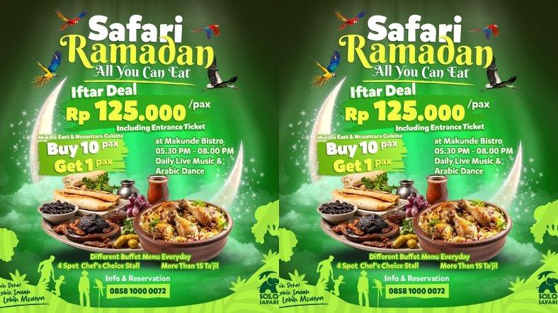 Bukber All You Can Eat di Solo Safari, Buka Puasa Sambil Lihat Satwa Cuma Rp 125 Ribu