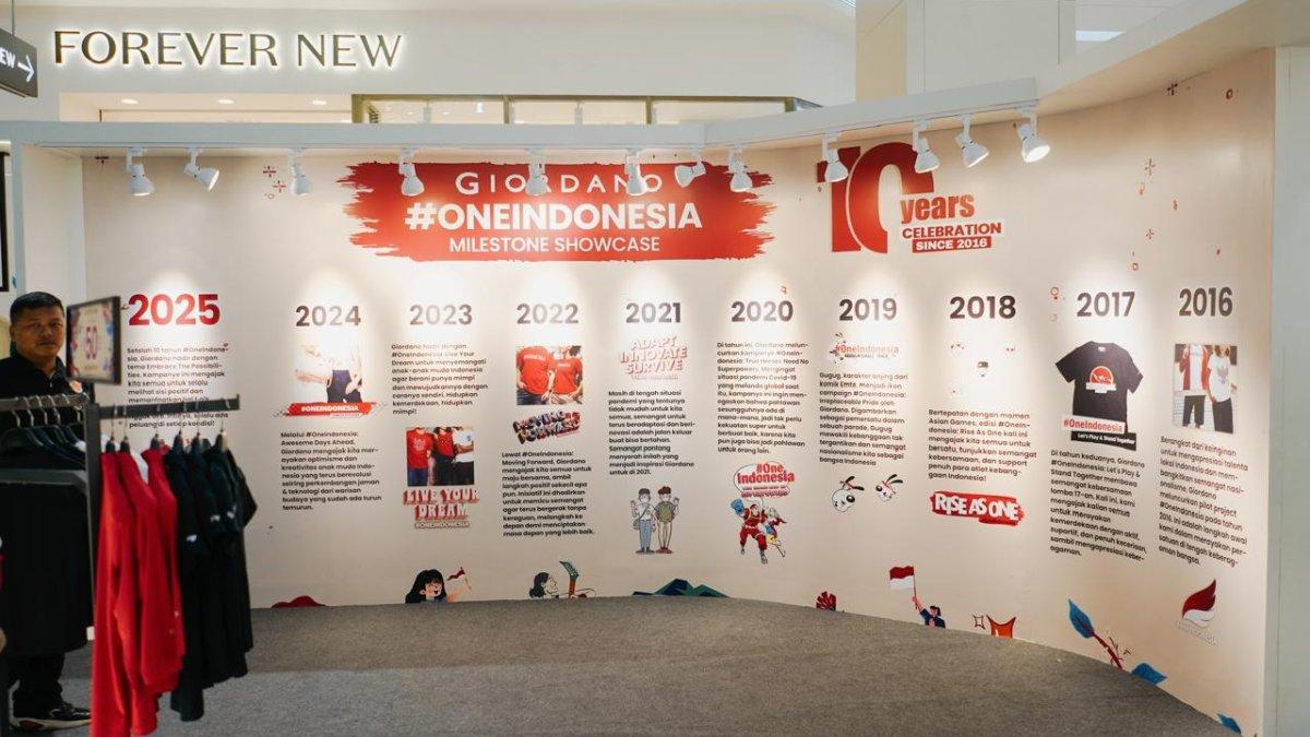 Pameran milestone 10 tahun perjalanan Giordano di Indonesia hadirkan cerita inspiratif untuk pengunjung.