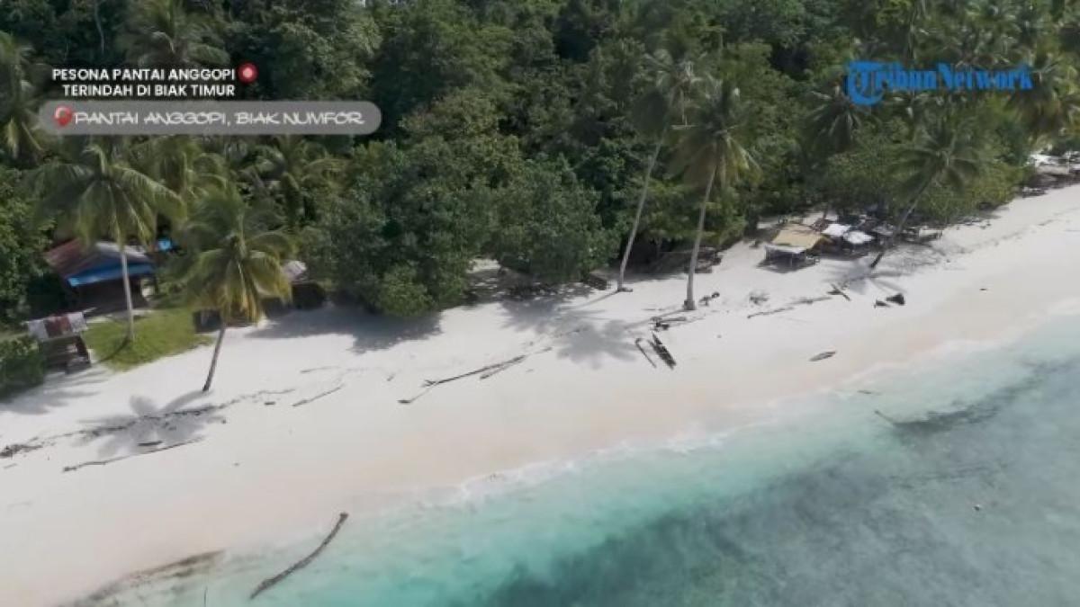 Pantai Anggopi, tempat wisata di Papua yang cocok untuk liburan akhir tahun bersama keluarga.