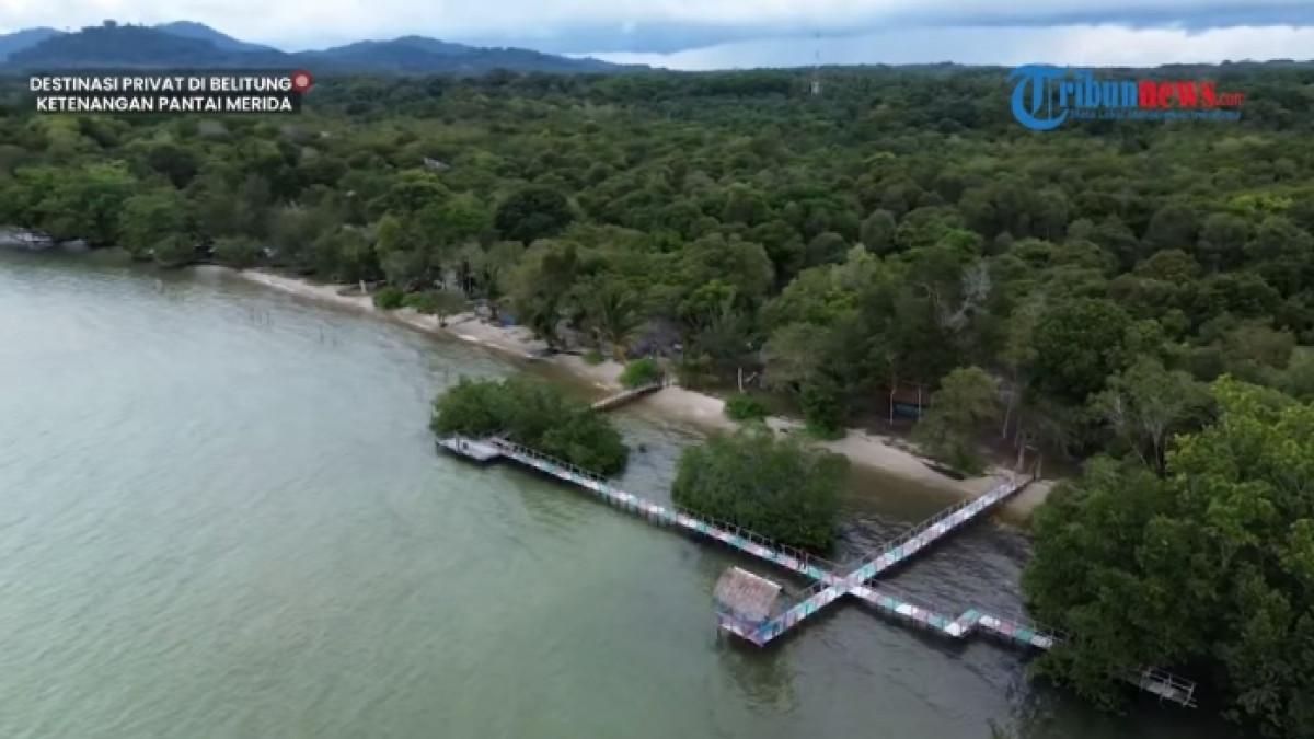 Pantai Merida, tempat wisata di Belitung yang cocok untuk healing dan sunsetan.