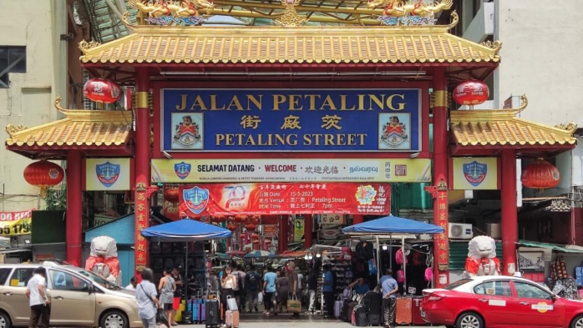 Petaling Street (Chinatown) di Kuala Lumpur, Malaysia.