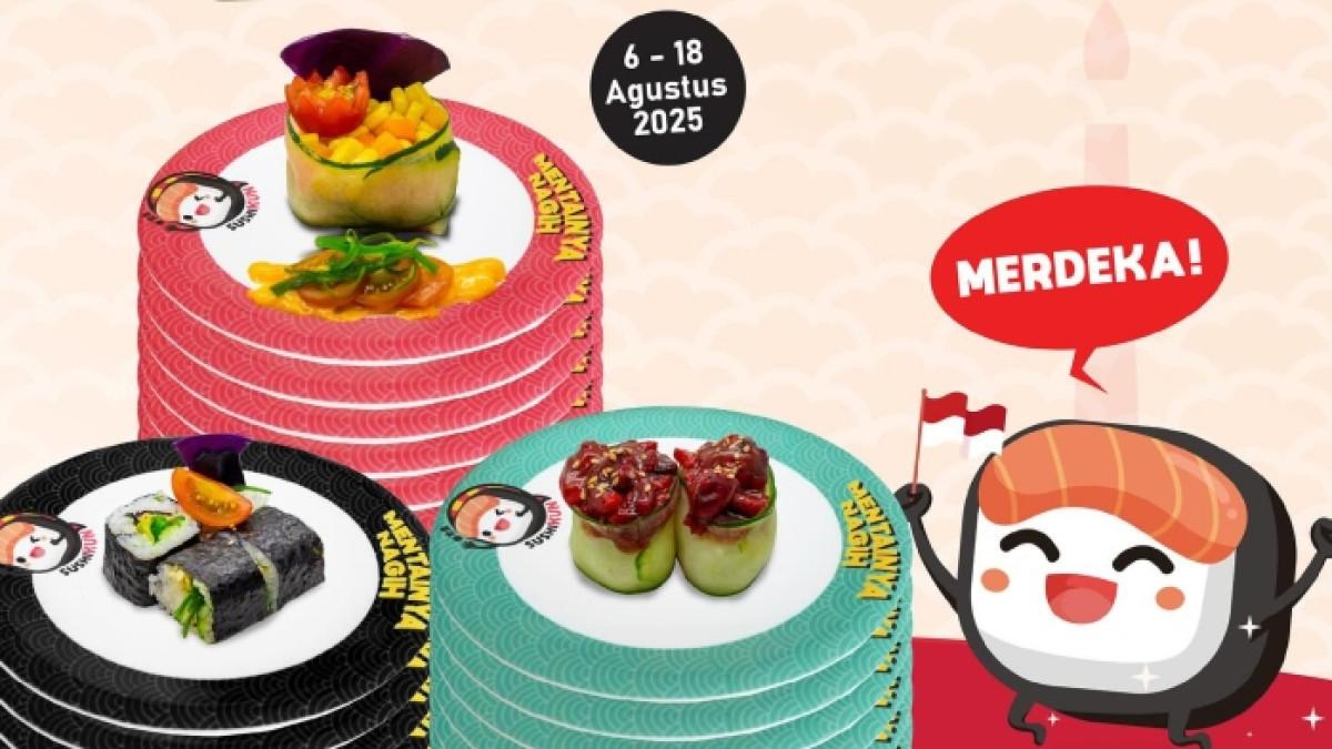 Promo sushi dari Sushikun spesial HUT ke-80 RI.