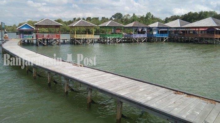 WISATA TANAH BUMBU - Keindahan tempat wisata Pulau Burung di Desa Pulau, Kecamatan Simpang Empat, Kabupaten Tanah Bumbu (Tanbu), Provinsi Kalimantan Selatan (Kalsel), Jumat (8/8/2025).