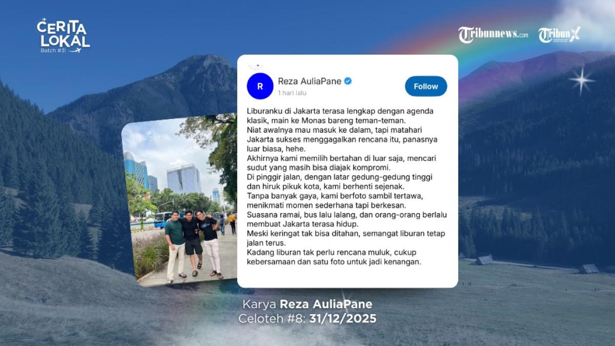 Kisah pilihan Reza Aulia Pane di segmen CELOTEH (Cerita Lokal Terpilih)  TribunMe, Cerita Lokal Batch 3: Travel Edition.