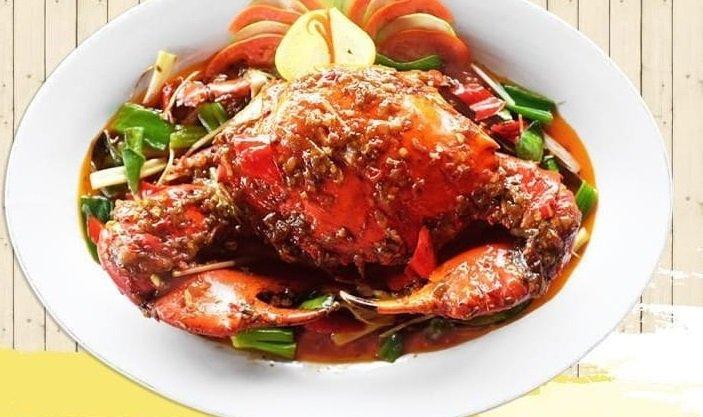 Hidangan di River Side Restaurant, Palembang, Sumatera Selatan