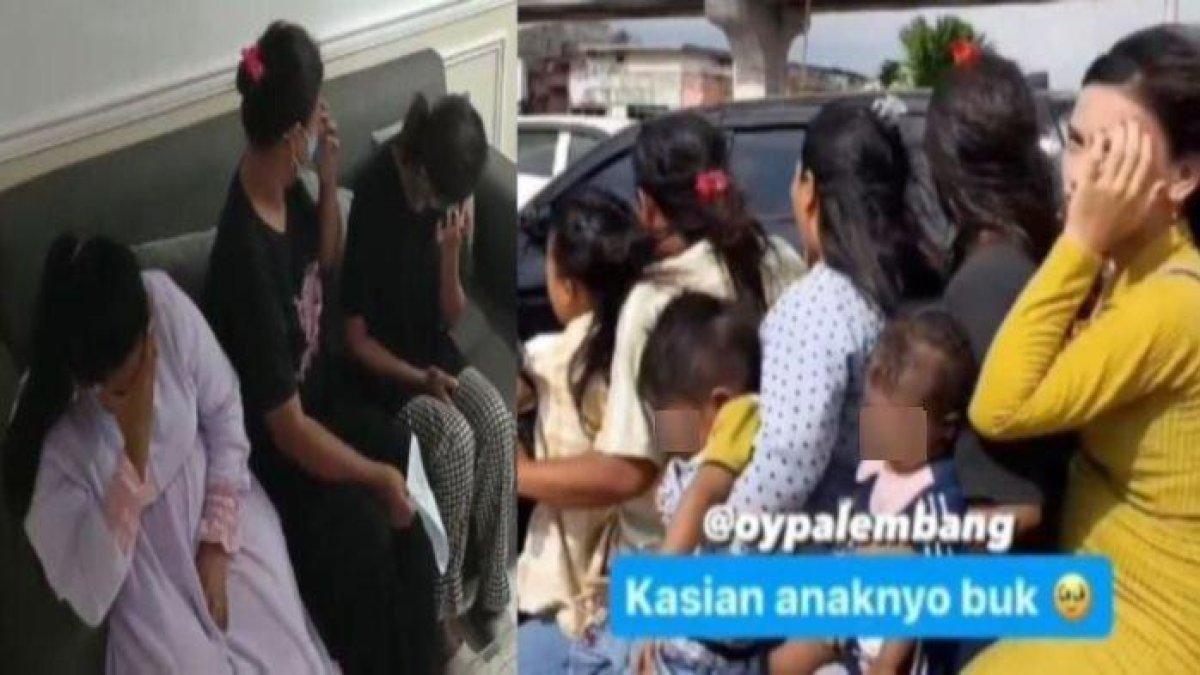 Viral Kelakuan Emak-emak di Palembang, Naik Motor Bonceng 7 dan Tak Kenakan Helm