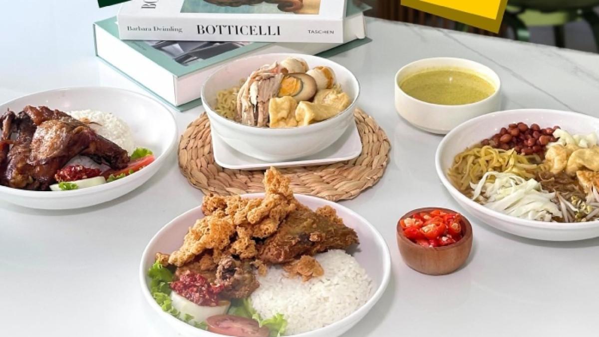 Sejumlah menu makanan di Dapur Asli Solo, Jawa Tengah.