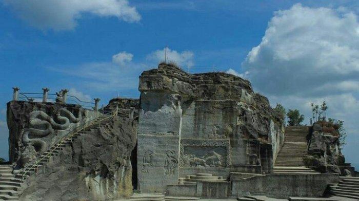 Tebing Breksi, tempat wisata instagramable di Kelurahan Sambirejo, Kabupaten Sleman, Jogja.