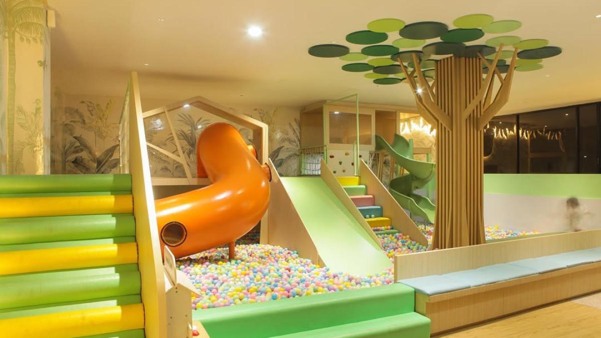 Wahana bermain ramah anak di Isvara Riverside, Mlati, Sleman, Jogja