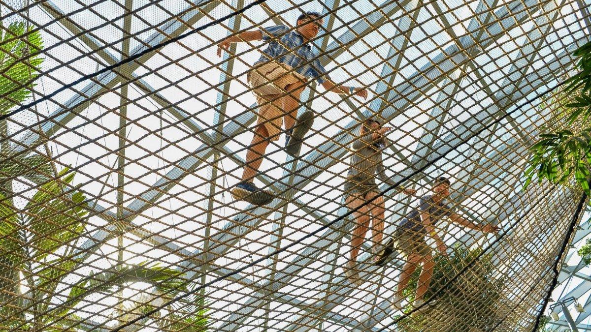 Walking Net di Bandara Changi Singapura
