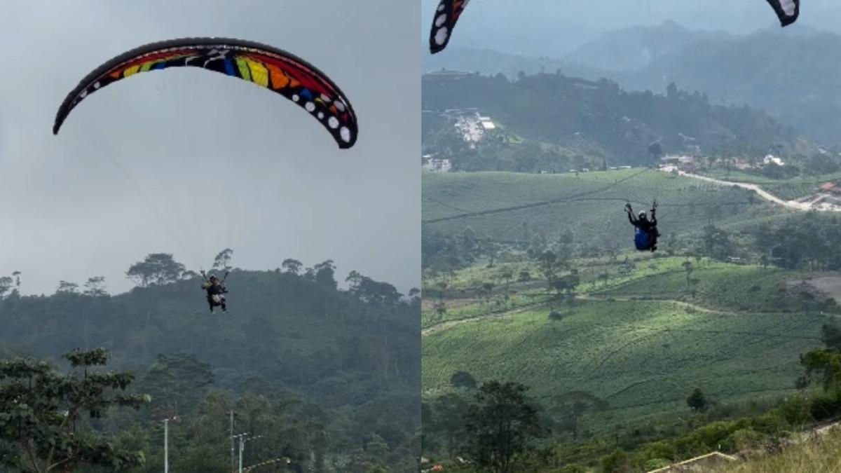 Wisata Paralayang Kemuning. Pengunjung Bukit Paralayang Kemuning.