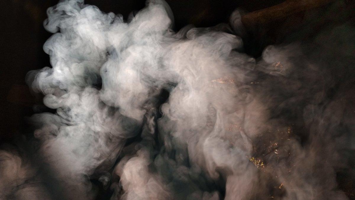 Ilustrasi asap pada kabin pesawat