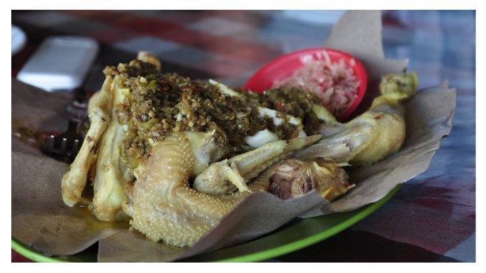 Ilustrasi ayam betutu khas Bali