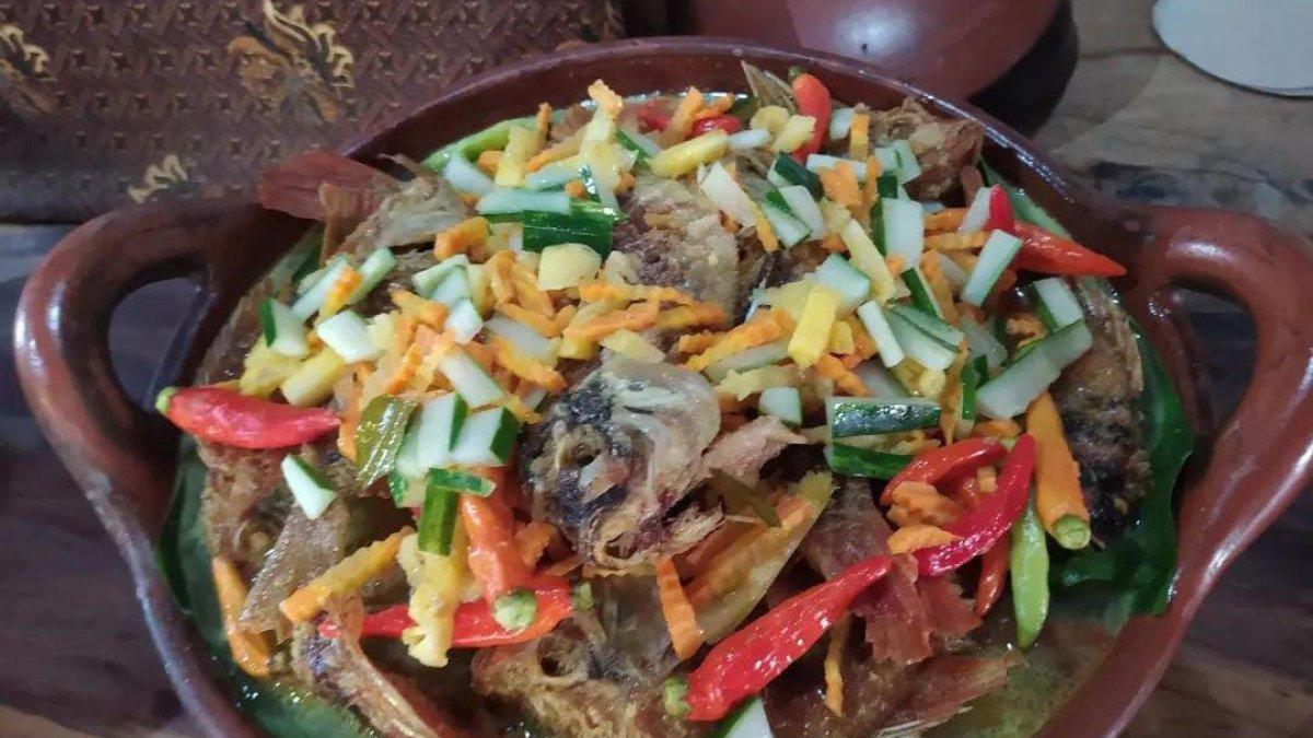 Sajian menu di Balkondes Borobudur.