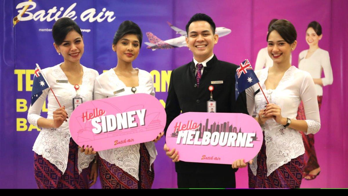 Batik Air Resmi Layani Rute Bali-Sydney PP & Bali-Melbourne PP, Terbang Perdana 5 Januari