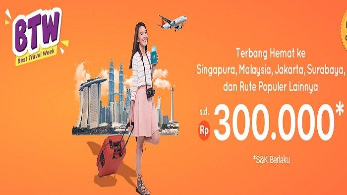 Promo Pegipegi, Pesan Tiket Pesawat ke Berbagai Rute Dapat Potongan hingga Rp 300 Ribu