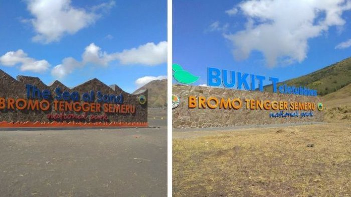 Tuai Protes Banyak Kalangan, Begini Nasib 2 Tugu Nama di Gunung Bromo