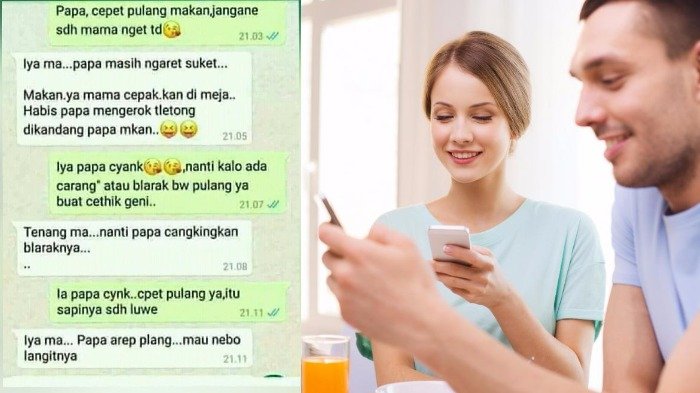 Bukan Alay, Chat 'Romantis' Papa Mama Jaman Now Ini Justru Bikin Ngakak Guling-guling