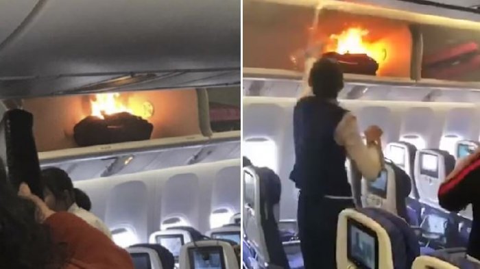 Power Bank Terbakar di Kompartemen Bagasi, Penumpang Pesawat China Southern Airlines Panik
