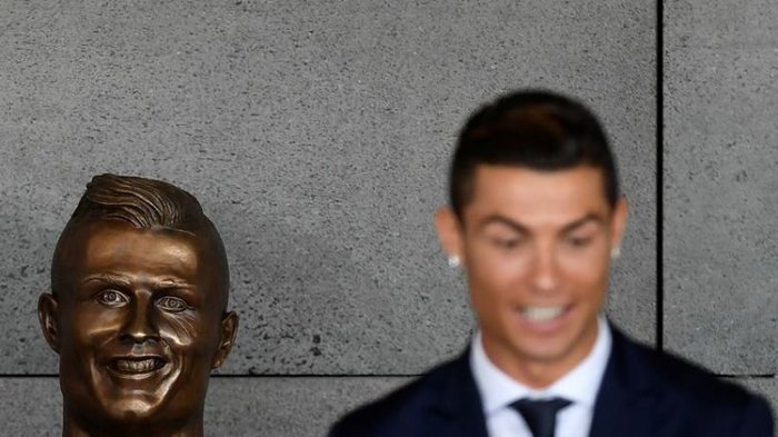 Bernasib Seperti Macan Cisewu, Ini Kata Pembuat Patung Wajah Cristiano Ronaldo