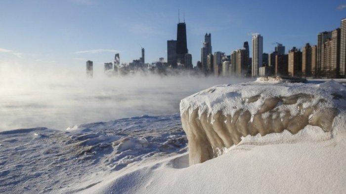 Polar Vortex Landa Amerika Serikat, Temperatur Udara Lebih Dingin Daripada Antartika