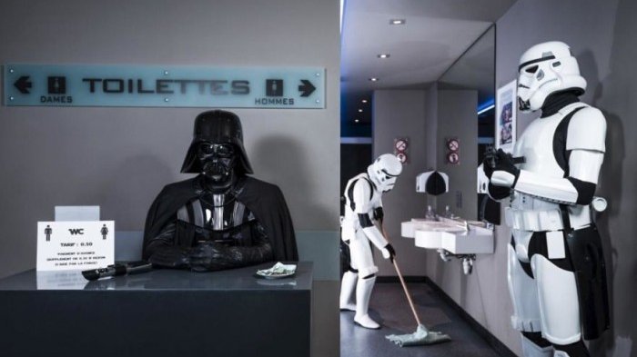 Begini Jadinya Bila Darth Vader Bangkrut & Harus Kerja: Tukang Cuci Piring hingga Penunggu Toilet