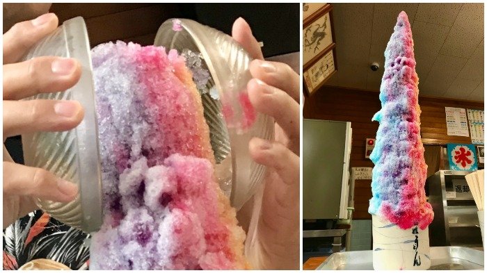 Restoran Jepang Ini Jual Es Serut Setinggi Orang Dewasa yang Bikin Pelanggan Kesulitan Menghabiskan