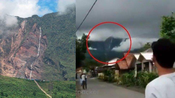 Heboh Fenomena Air Terjun di Gunung Galunggung, Ini Penjelasan PVMBG Galunggung dan BPBD Tasikmalaya