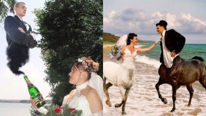 Bukannya Romantis dan Mengharukan, 15 Foto Pernikahan Pengantin Asal Rusia Ini Malah Bikin Ngakak