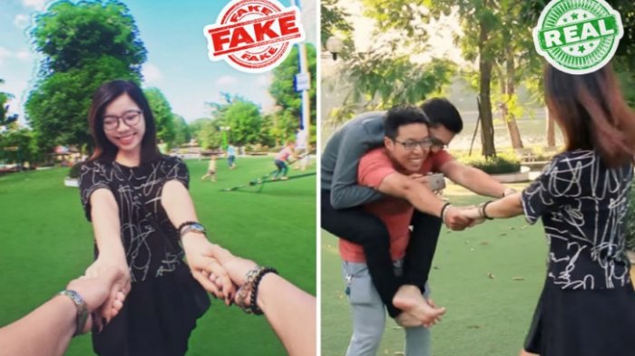 Deretan Gambar Ini Buktikan Mana Foto Traveling Asli dan Palsu! Ngenes sih, tapi Bikin Ngakak