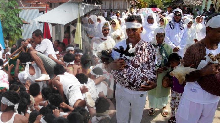 Begini Cara Unik Warga Tulehu Maluku Rayakan Iduladha: Gendong Kambing hingga Rebutan Darah