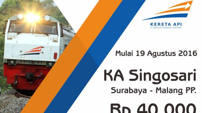 Promo Tiket KAI - Kapanlagi, Naik Kereta Kelas Bisnis Surabaya-Malang Cuma Rp 40 Ribu