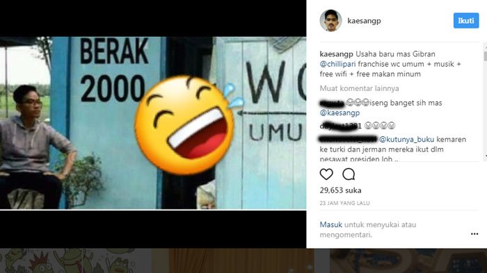Postingan Kaesang untuk 'Usaha Baru' Gibran Jadi Heboh, Netizen Sampai Ngakak Maksimal