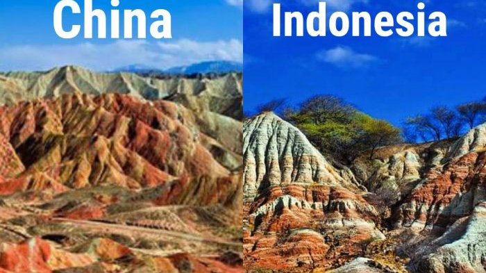 Bukan KW, Gunung Pelangi yang Populer di China Ternyata Juga Ada di Indonesia! Lihat Keindahannya