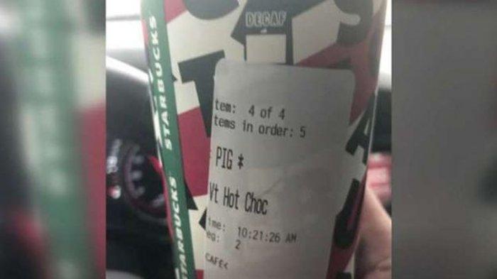 Tuliskan 'Babi' pada Gelas Kopi Polisi, Barista Starbucks ini Dipecat