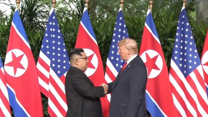 Ada Es Krim Haagen Dazs, Inilah Deretan Menu Makan Siang Donald Trump-Kim Jong-un