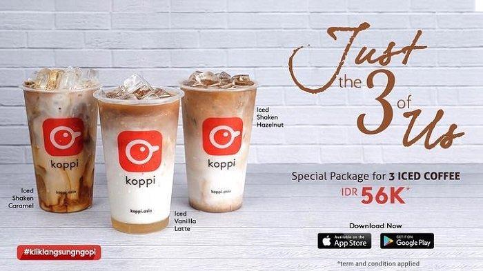 Promo Koppi Asia Februari 2019 - Modal Rp 56 Ribu Dapat 3 Gelas Kopi, Mau?