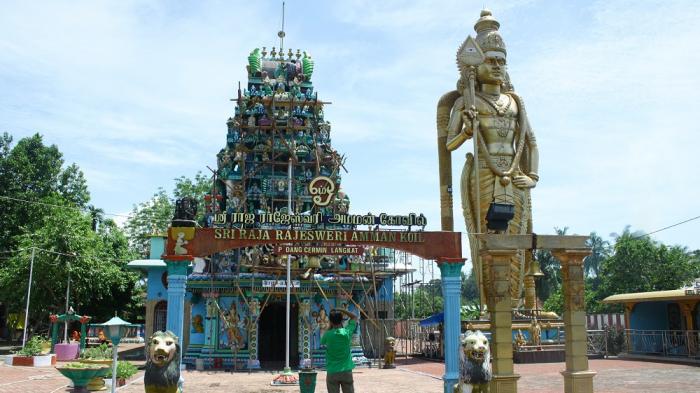 Menyerupai Patung di Malaysia, Kuil Shri Raja Rajeshwari Amman Kovil Medan Ini Berumur Ratusan Tahun